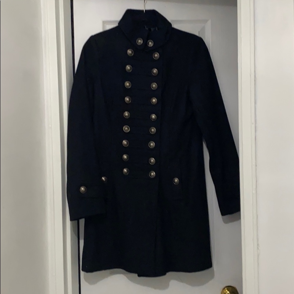 Black down coat never worn
